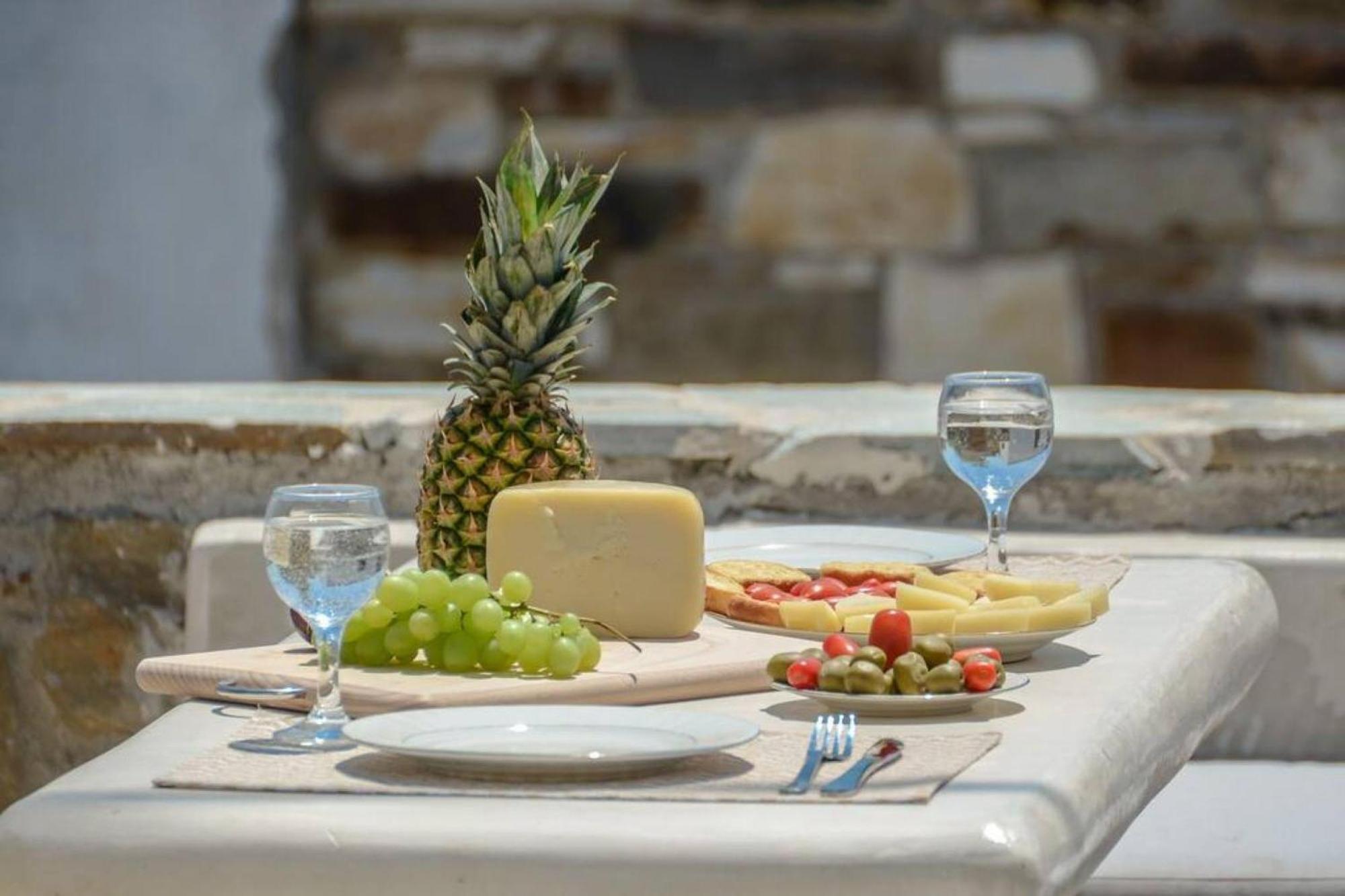 Villa Anthemion Naxos With Outdoor Jacuzzi Ano Sangrion Экстерьер фото