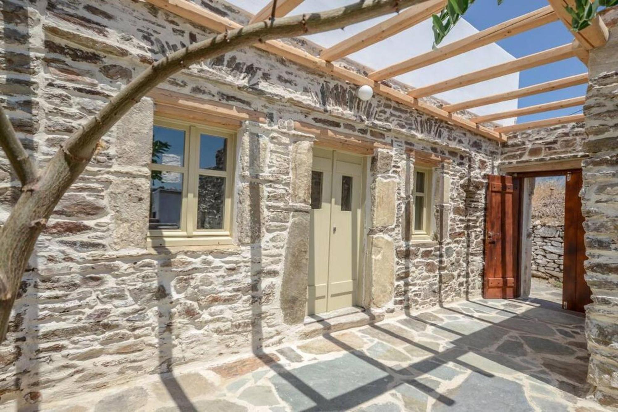 Villa Anthemion Naxos With Outdoor Jacuzzi Ano Sangrion Экстерьер фото